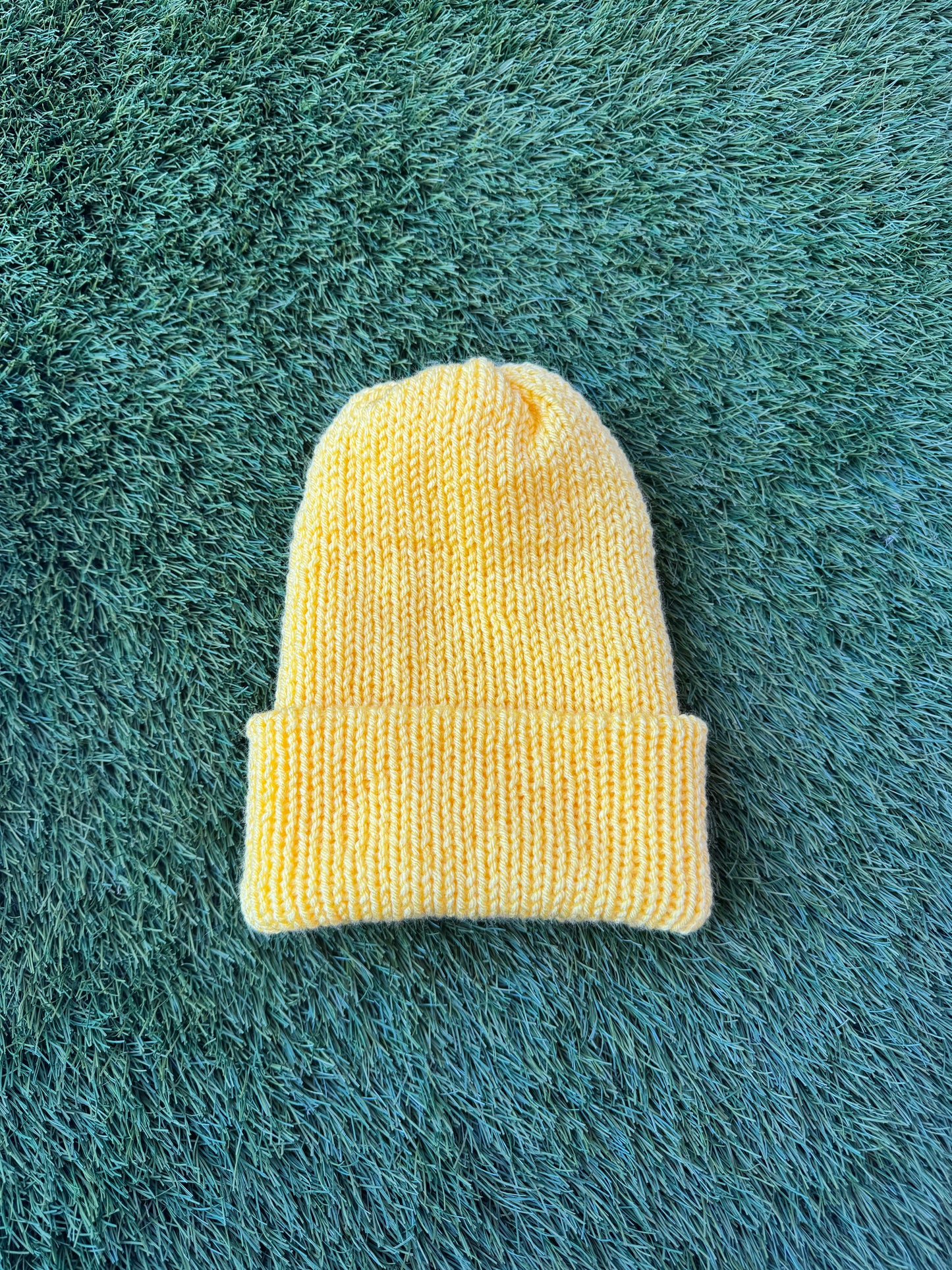 Yellow Knit Beanie