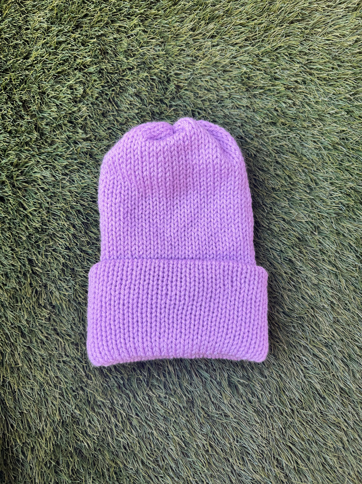 Lavender Knit Beanie