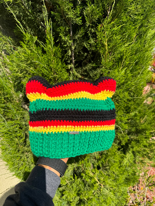 Juneteenth Cat Ear Beanie