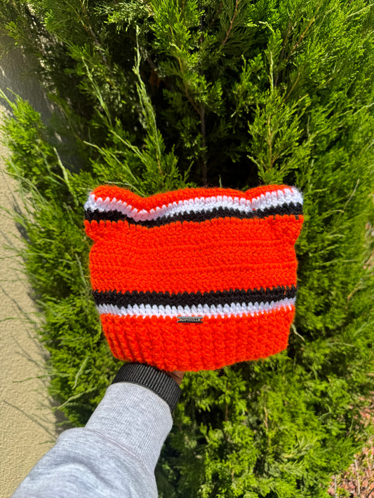 Papaya Cat Ear Beanie