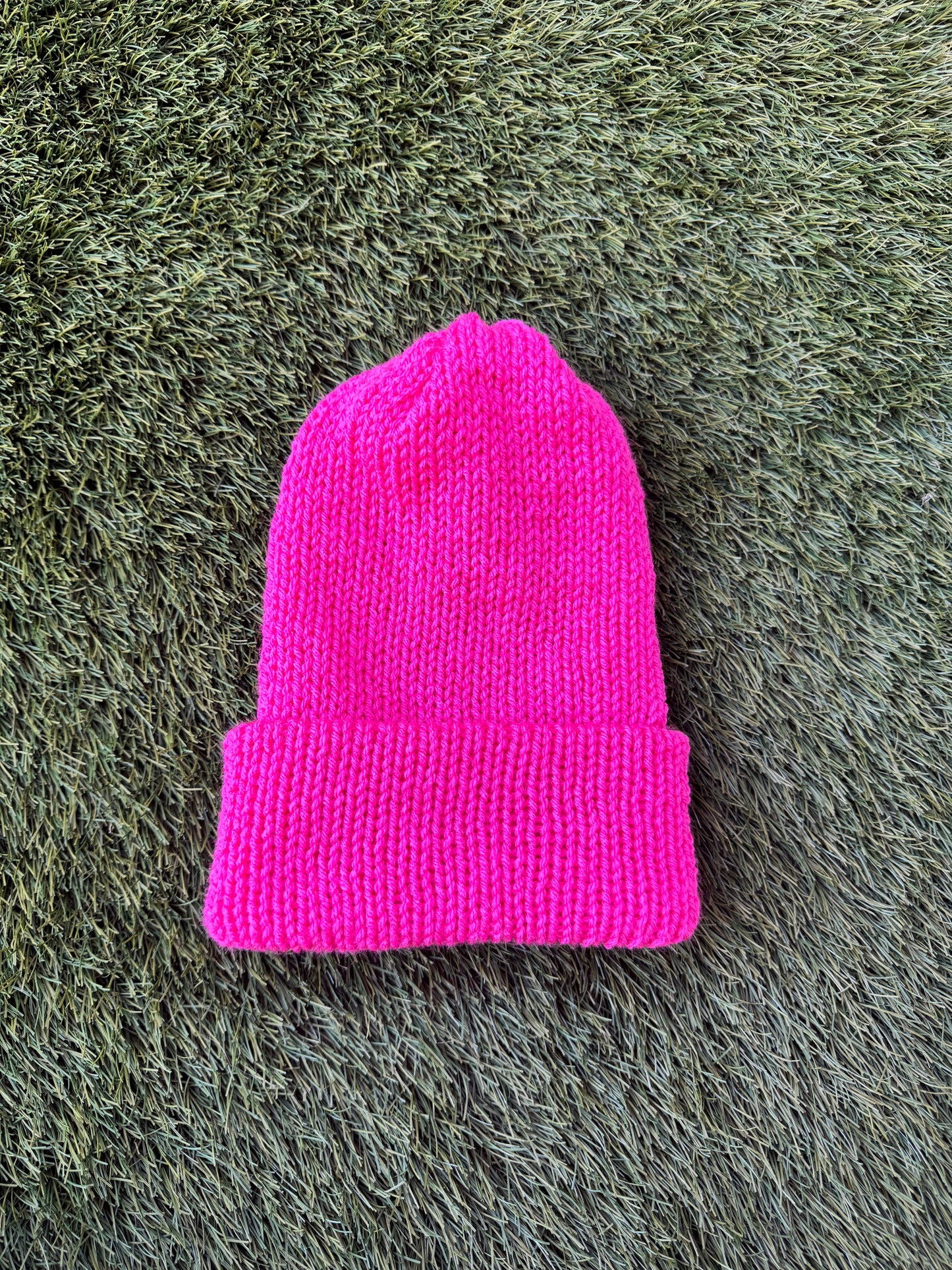 Pink Knit Beanie