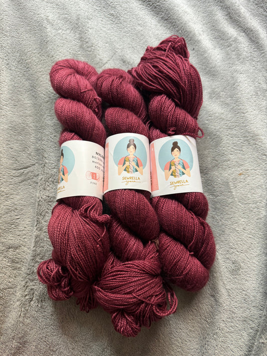Vino hand dyed yarn Bundle